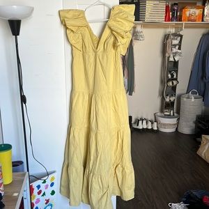 Yellow Maxi Verge Girl Dress